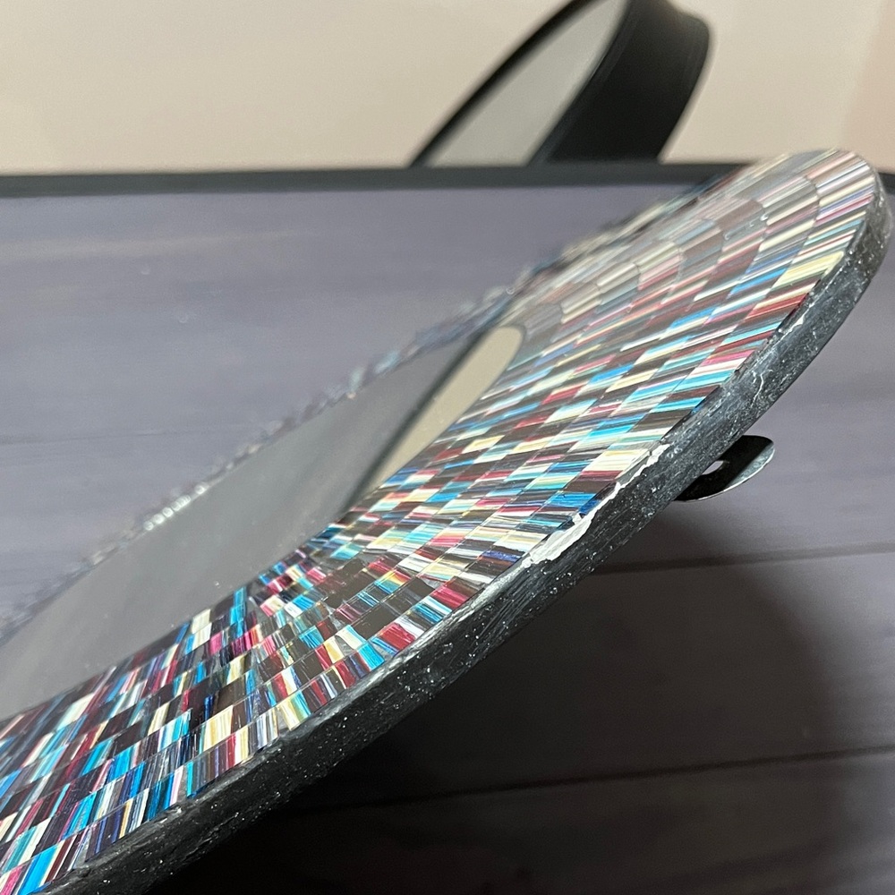 Multicolor Mosaic Wall Mirror - Picture 4 of 8